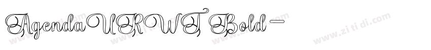 AgendaURWT Bold字体转换